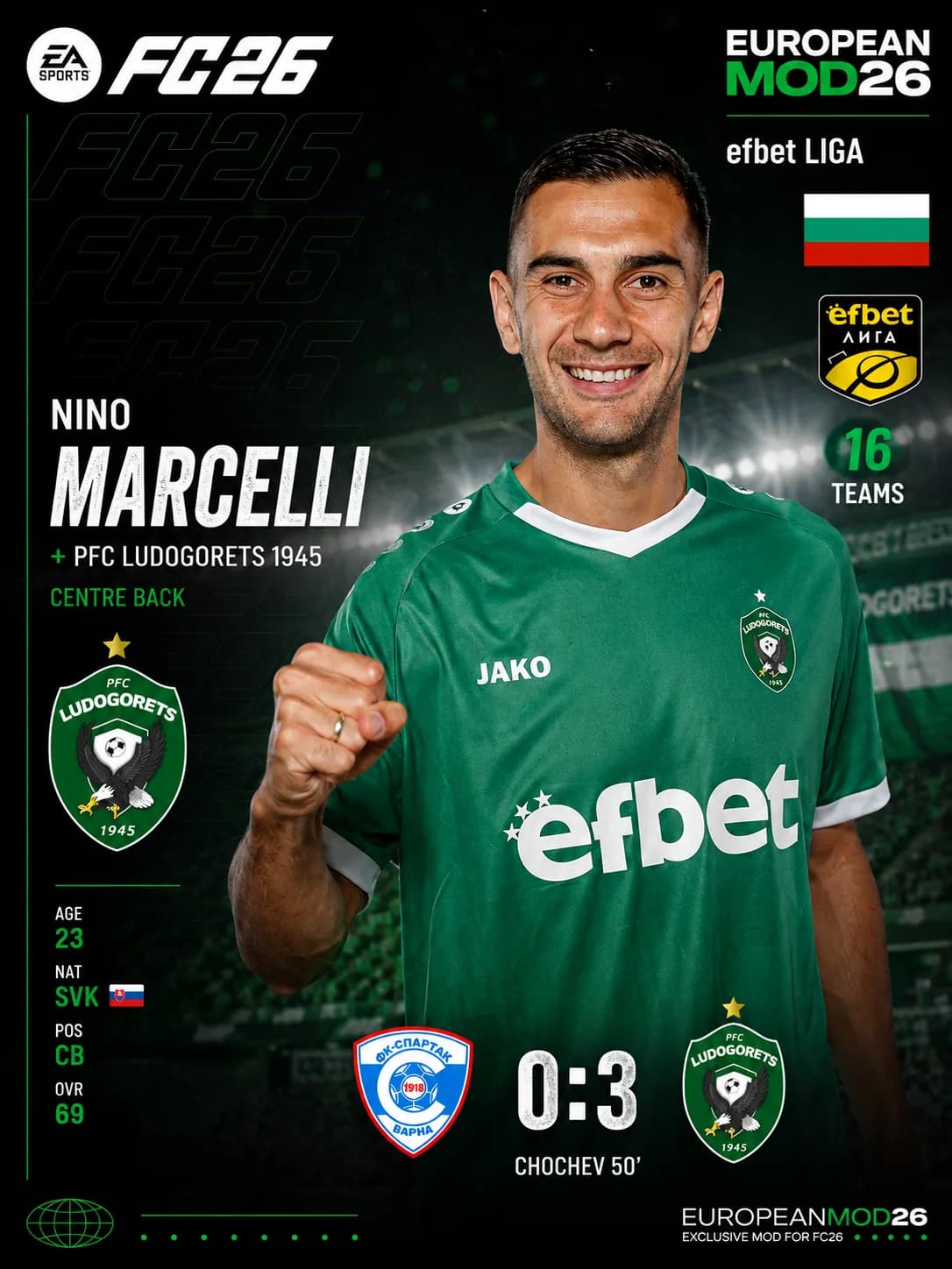 efbet Liga — featured player