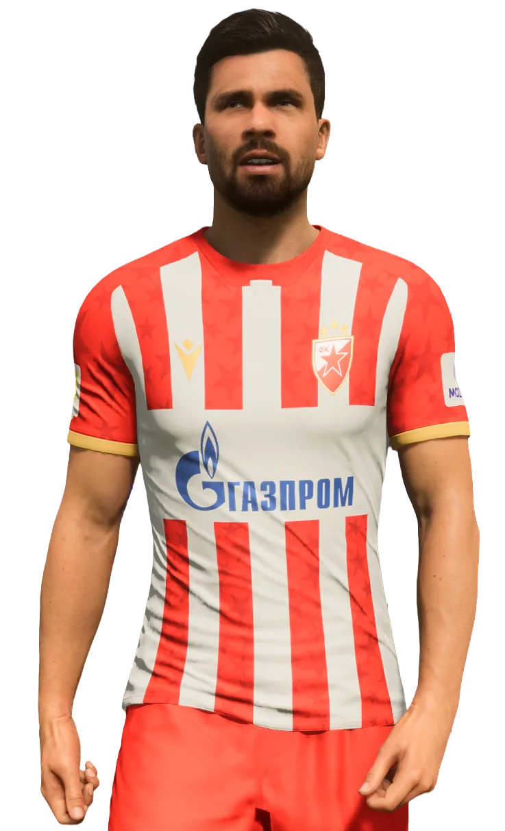 Crvena Zvezda — Classic red-and-white stripes
